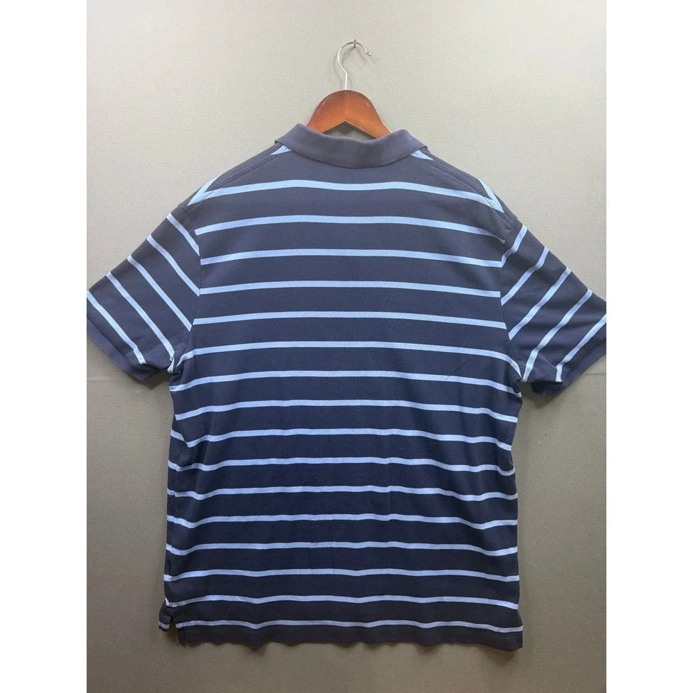 Polo Ralph Lauren Polo Shirt Mens Blue Striped Short Sleeve XL